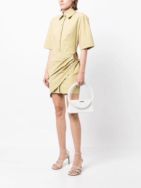 Jacquemus gathered-detail shirt dress - Brown - zdjęcie produktu nr 2