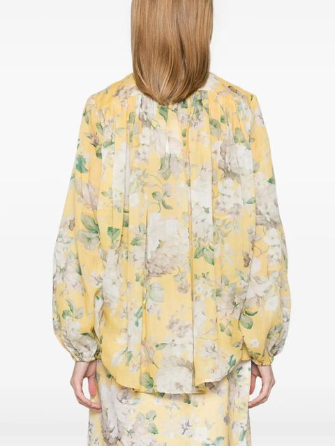 ZIMMERMANN acacia scallop shirt - Yellow - zdjęcie produktu nr 2