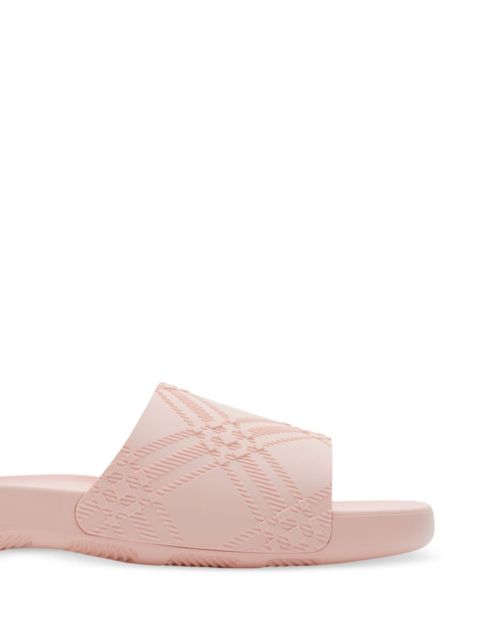Burberry checked slides - Pink - zdjęcie produktu nr 2