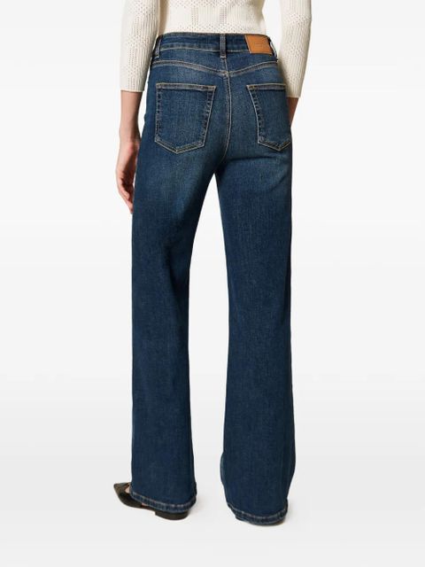 TWINSET five-pocket wide-leg jeans - Blue
