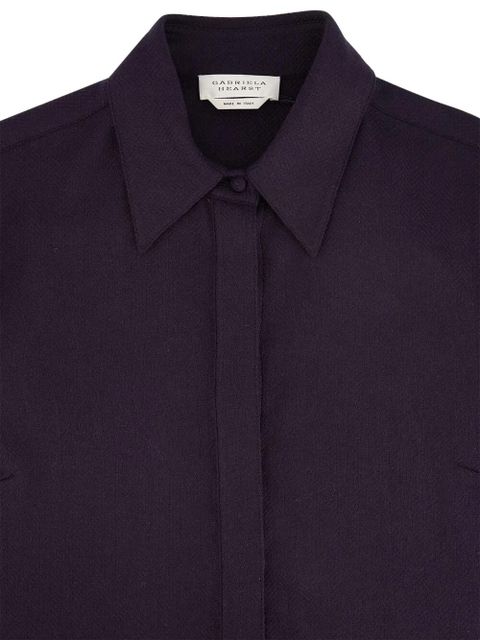 Gabriela Hearst buttoned long-sleeve shirt - Purple