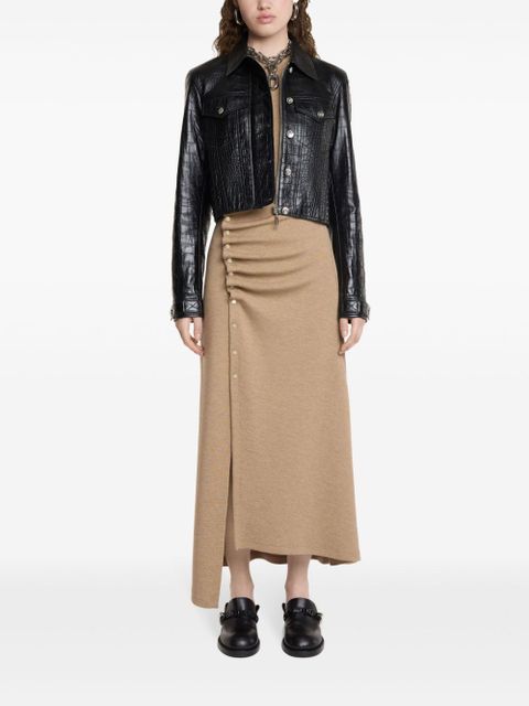 Rabanne asymmetric long-sleeve dress - Brown - zdjęcie produktu nr 2