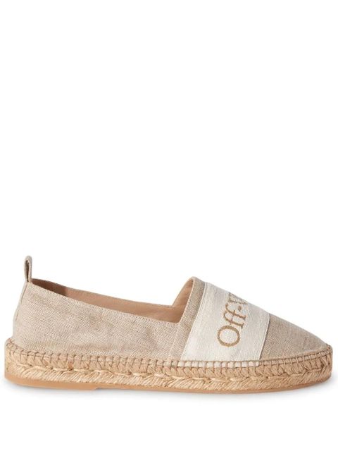 Off-White Bookish canvas espadrilles - Neutrals - zdjęcie produktu nr 1