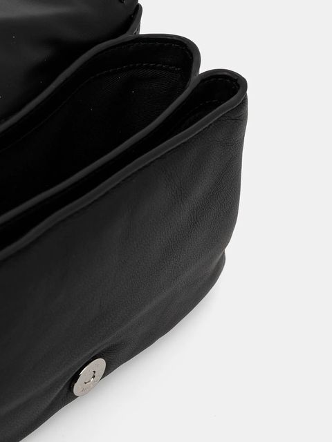 Karl Lagerfeld torebka skórzana kolor czarny A1W30175