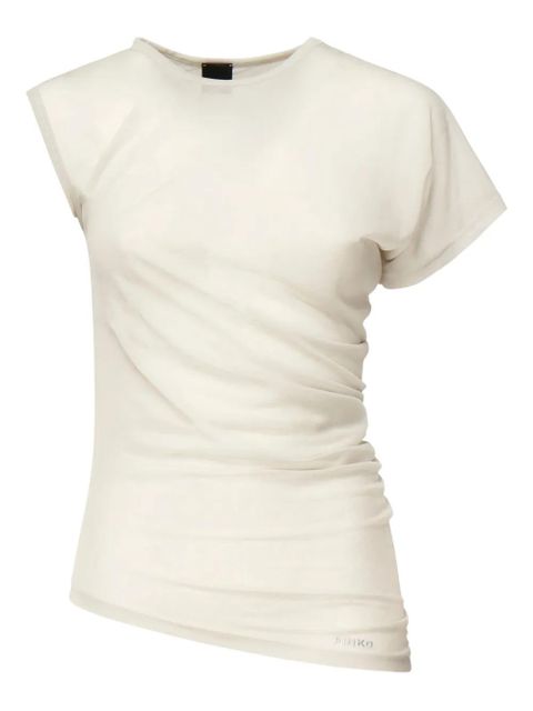 PINKO asymmetric-sleeve draped top - Neutrals - zdjęcie produktu nr 1