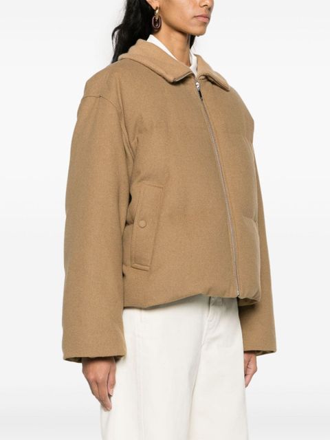 TOTEME flannel puffer jacket - Brown