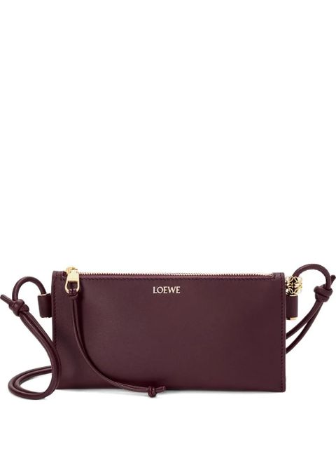 LOEWE zip detail shoulder bag - Purple - zdjęcie produktu nr 1