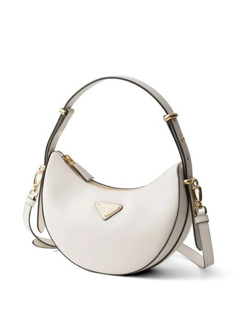 Prada Arqué mini leather shoulder bag - White