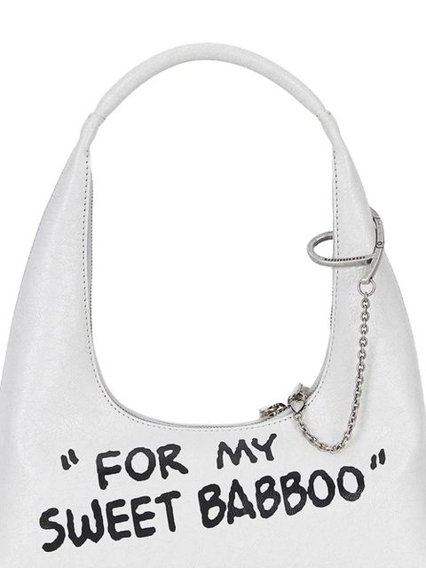 Marge Sherwood x Peanuts cracked leather shoulder bag - White - zdjęcie produktu nr 2