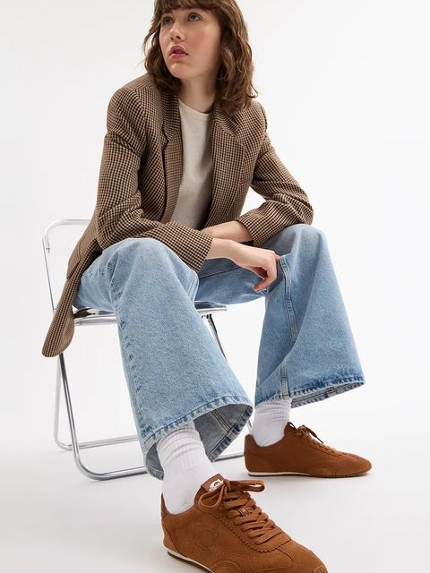 Coach sneakersy zamszowe Flat Sneaker damskie kolor brązowy CCN30