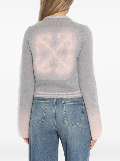 Off-White logo-embellishment sweater - Grey