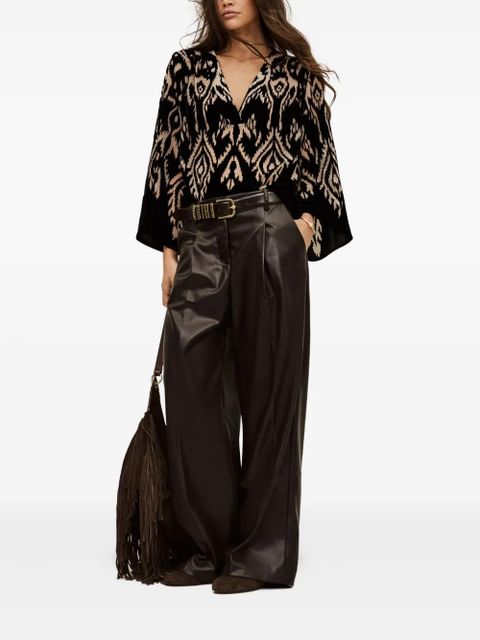 Ba&Sh Arriet V-neck blouse - Black