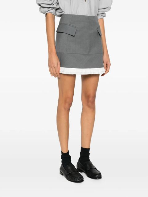 Maje flap-pocket A-line mini skirt - Grey - zdjęcie produktu nr 2