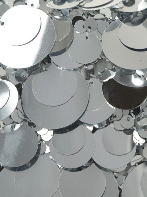 Rabanne sequin-embellished clutch bag - Silver