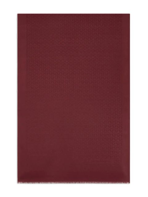 Ferragamo jacquard-logo scarf - Red - zdjęcie produktu nr 1