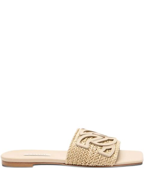 Casadei woven-strap flat sandals - Neutrals - zdjęcie produktu nr 1