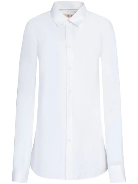 Marni balloon-sleeve poplin shirt - White - zdjęcie produktu nr 1
