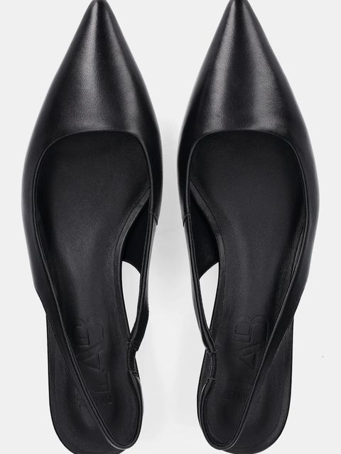 Answear.LAB szpilki skórzane kolor czarny