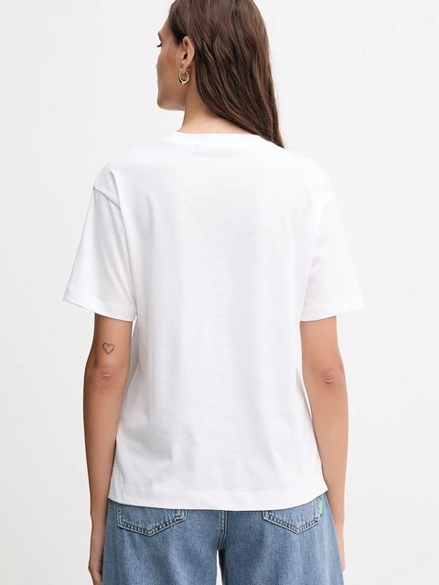 Joop! t-shirt bawełniany damski kolor biały 30046236