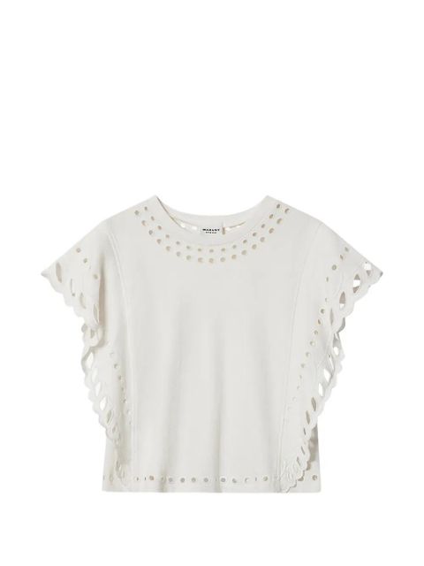 MARANT ÉTOILE Odyle T-shirt - White - zdjęcie produktu nr 1
