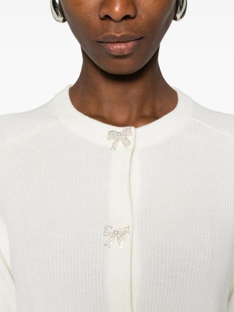 Maje bow-button cardigan - Neutrals - zdjęcie produktu nr 2