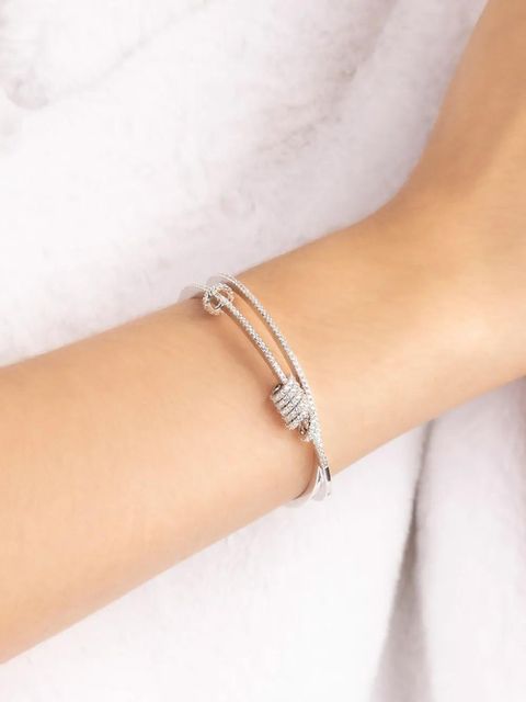 APM Monaco sliding rings cuff bracelet - Silver - zdjęcie produktu nr 2