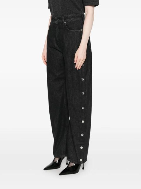 Sportmax Galante side-button jeans - Black