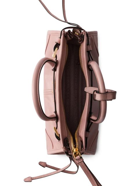Prada mini Bonnie leather tote bag - Pink