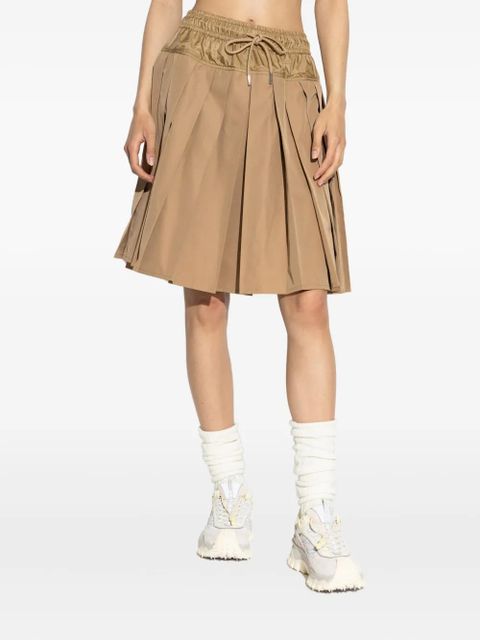 Moncler drawstring-waist pleated skirt - 238 BEIGE - zdjęcie produktu nr 2