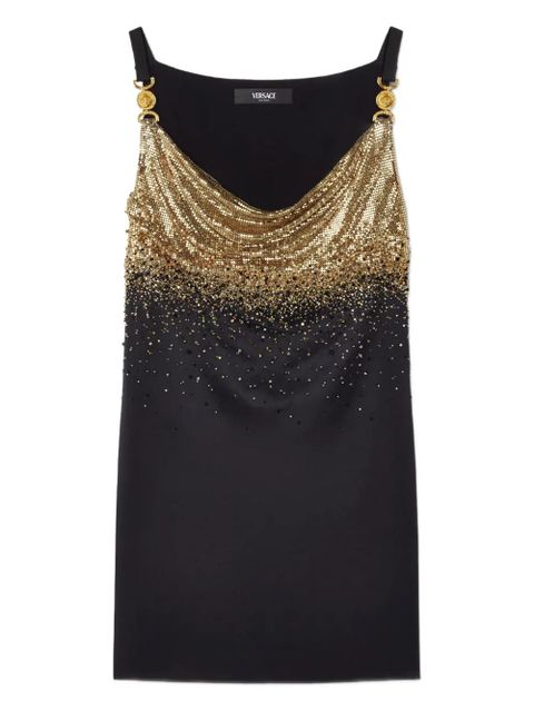 Versace embellished-silk mini dress - Black - zdjęcie produktu nr 1