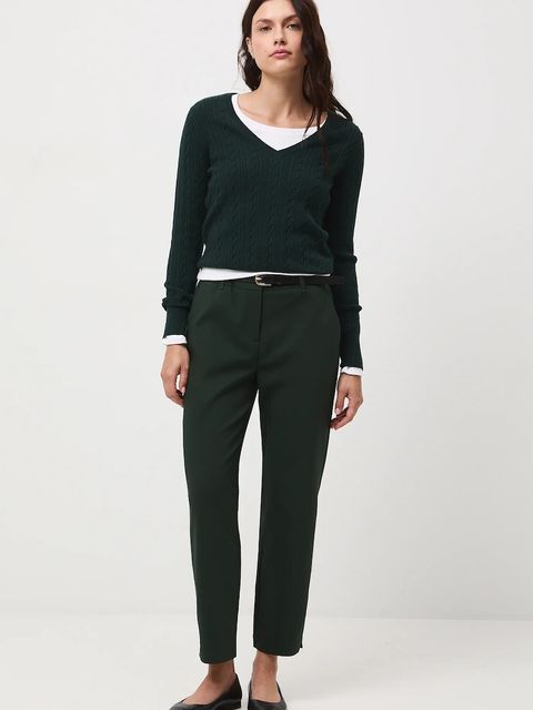 Medicine spodnie damskie kolor zielony - zdjęcie produktu nr 2