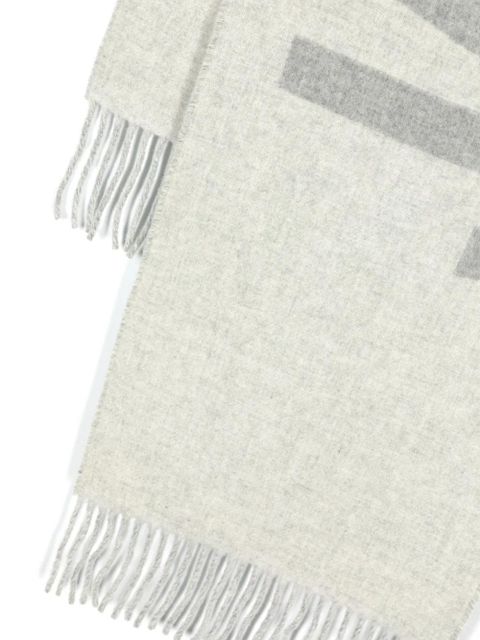 Jacquemus L'Echarpe Jacquemus virgin-wool scarf - Grey