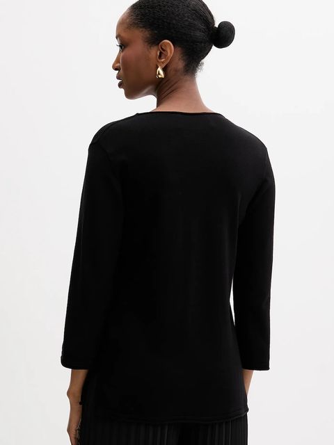 Silvian Heach sweter SANKE damski kolor czarny lekki GPA25128MA - zdjęcie produktu nr 2