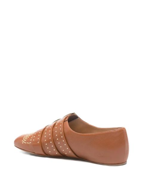 Chloé Susanna buckle studded shoes - Brown