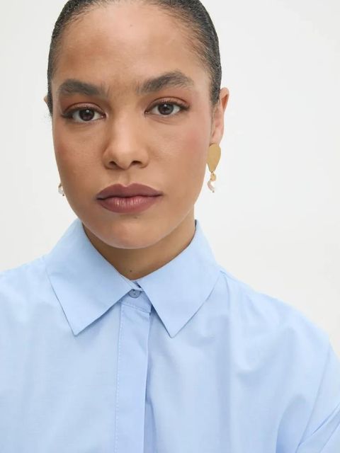 Answear.LAB sukienka kolor niebieski midi rozkloszowana - zdjęcie produktu nr 2