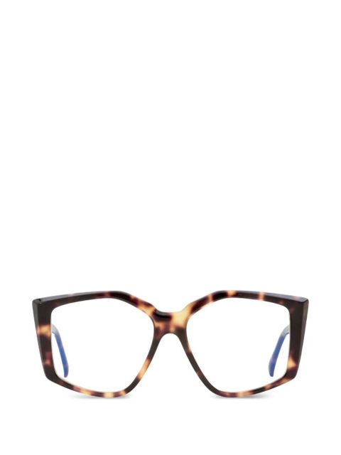 Max Mara Eyewear geometric butterfly glasses - Brown - zdjęcie produktu nr 1