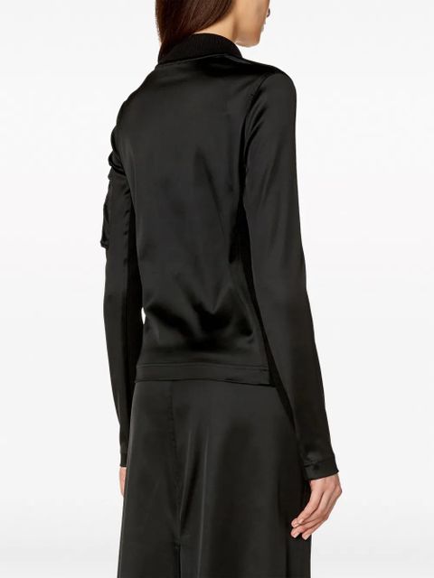 Diesel T-Opun logo-embroidered jacket - Black