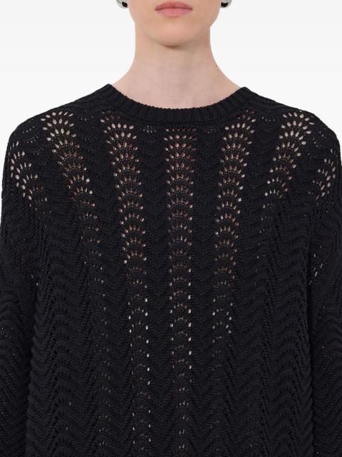 LouLou de Saison Wafa drop-shoulder midi dress - Black