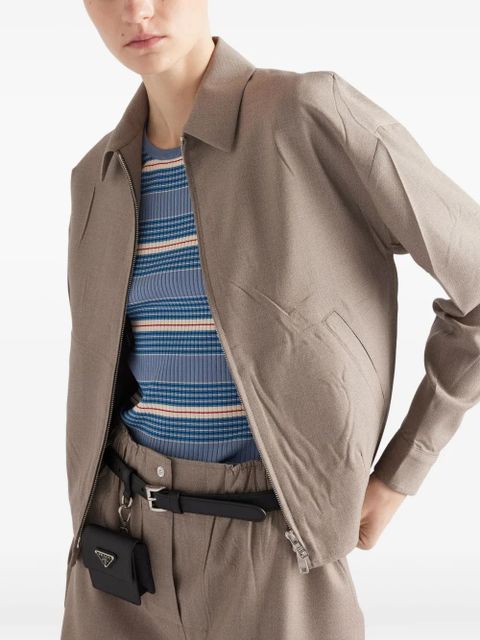 Prada Mouliné jacket - Neutrals