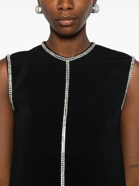 Sportmax crystal-embellished mini dress - Black