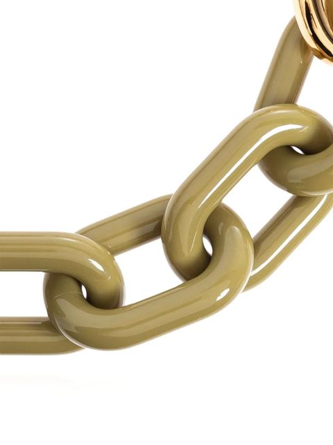 Marni chain-link resin necklace - Green