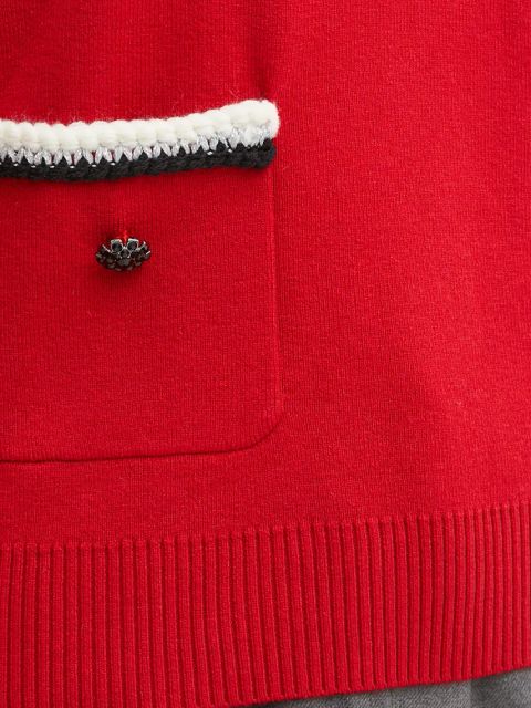 Morgan sweter MGALON damski kolor czerwony lekki MGALON