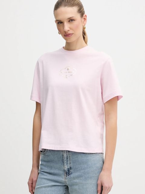 Calvin Klein Jeans t-shirt bawełniany damski kolor różowy LV047E811G - zdjęcie produktu nr 1