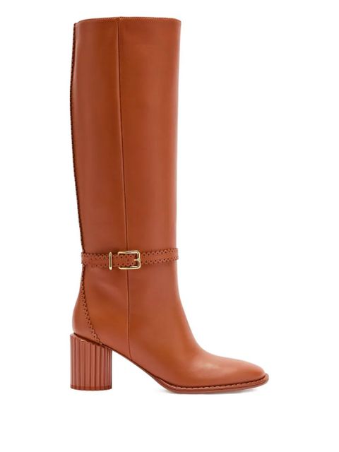 ZIMMERMANN scalloped buckle knee-high boots - Brown - zdjęcie produktu nr 2