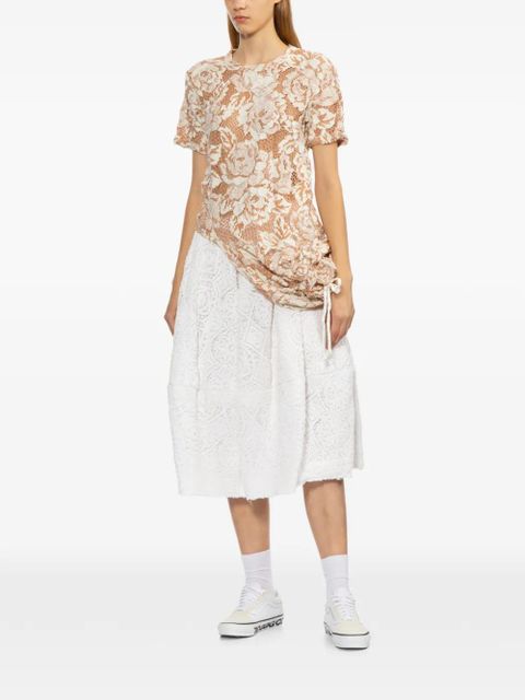 Comme Des Garçons floral-embroidered blouse - Neutrals