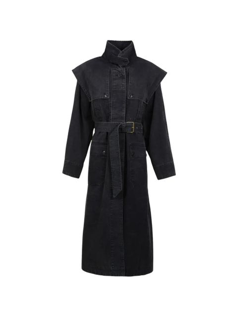 MARANT ÉTOILE Michaela belted coat - Black - zdjęcie produktu nr 1