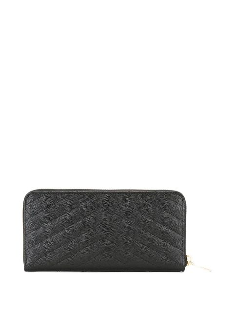 Saint Laurent Cassandre chevron wallet - Black - zdjęcie produktu nr 2
