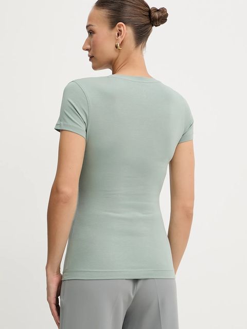 Guess t-shirt damski kolor zielony W5YI46 J1314