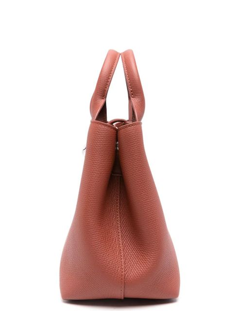 Longchamp small Le Roseau leather tote bag - Red