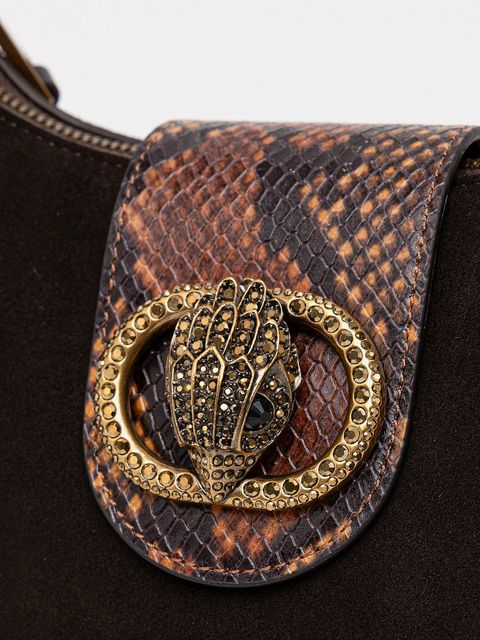 Kurt Geiger London torebka zamszowa CHELSEA kolor brązowy 3601139219 - zdjęcie produktu nr 2